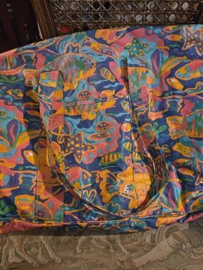 Ken Done's Colorful Fish Print Tote Bag - Multicolor